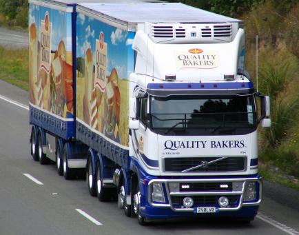 Quality Bakers delivery truck